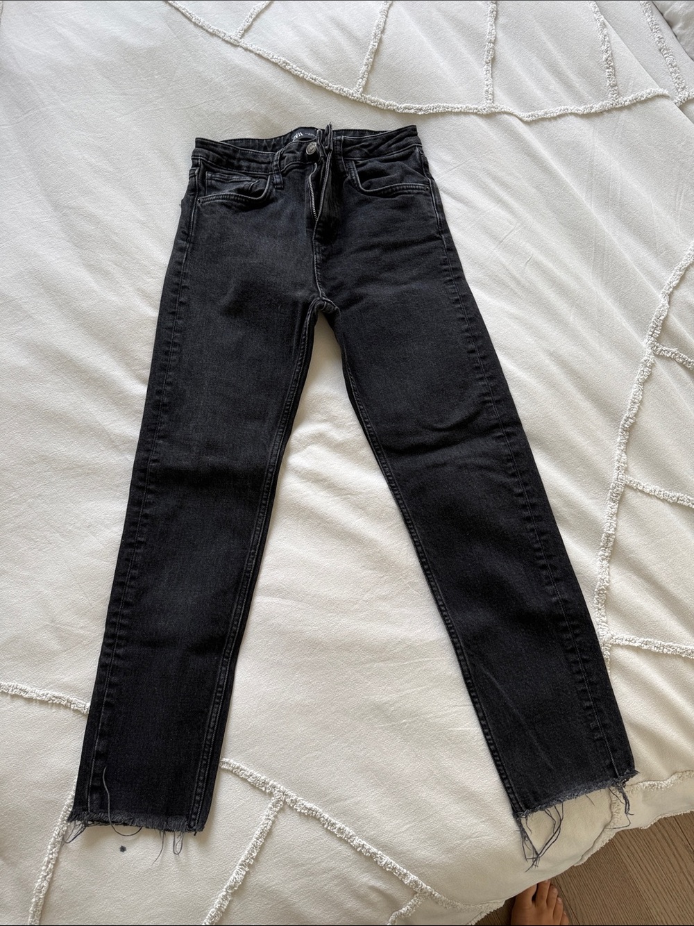 Zara Black Skinny High-Rise Jeans
